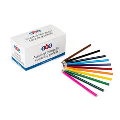 TTS Triangular Colouring Pencils 144pk  hi-res