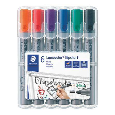 Lumocolor Flipchart Marker Pens 6pk  hi\-res