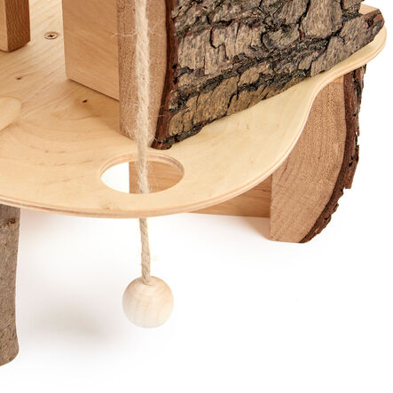 Small World Rustic Wooden Fairy Tree House Set  hi\-res