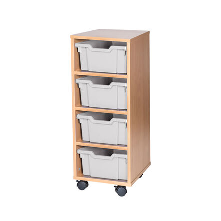Mobile Single Tray Storage Unit 4 Deep  hi\-res