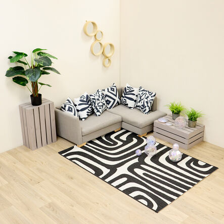 Graphic Soft Furnishings Square Rug  hi\-res