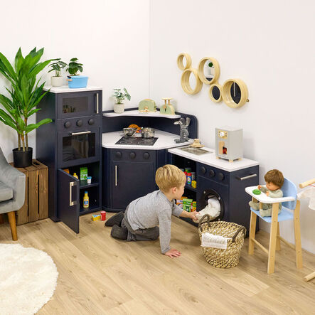 Modern Living Corner Packaway Kitchen Navy  hi\-res