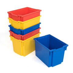 Gratnells Storage Trays 6 Pack Multicoloured Shallow Multicoloured hi-res