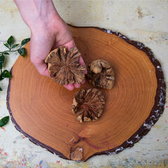 Loose Parts Natural Wood Roses 3pk  hi-res