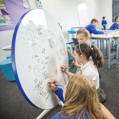 Circular Flip Writable Table H770mm  hi-res