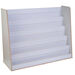 Wide Free Standing Book Display Unit Grey  hi\-res