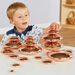 TTS Sensory Mirrored Stacking Pebbles Bronze 4pk Bronze hi\-res