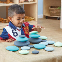 TTS Wooden Stacking Pastel Pebbles  hi-res