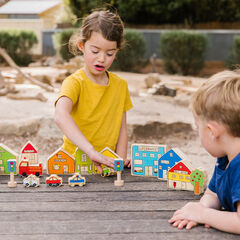 Small World Wooden Village Set 20pk  hi-res