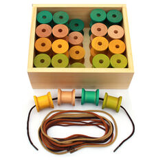 Wooden Threading Cotton Reels 40pk  hi-res