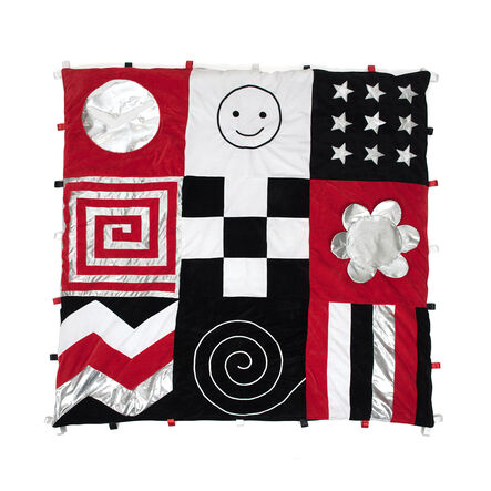 TTS Black \x26 White Large Sensory Rug  hi\-res