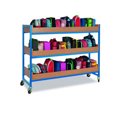 Heavy Duty 42 Lunchbox Trolley Beech Cyan  hi-res