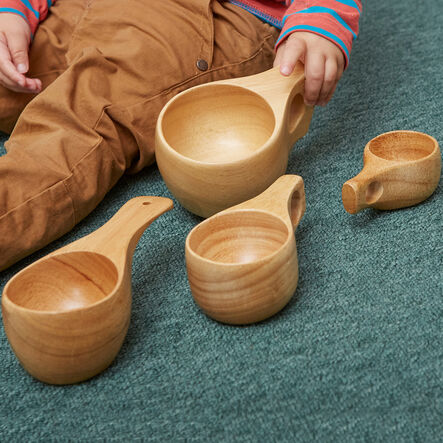 TTS Assorted Sizes Wooden Cup Collection 4pcs  hi\-res