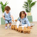 TTS Wooden Toddler Train with Building Blocks  hi\-res