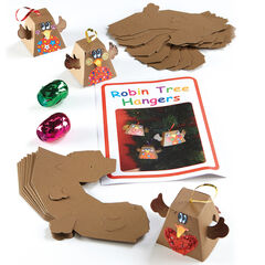 Make Your Own Robin Christmas Tree Hangers 30pk  hi-res