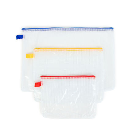 Flipfile Heavy Duty Mesh Zip Wallet Bags 5pk  hi\-res