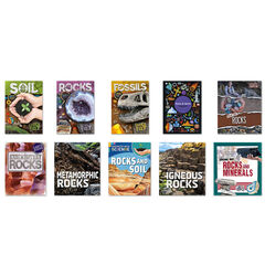 KS2 - Rocks, Soils, Minerals and Fossils Books 10pk  hi-res