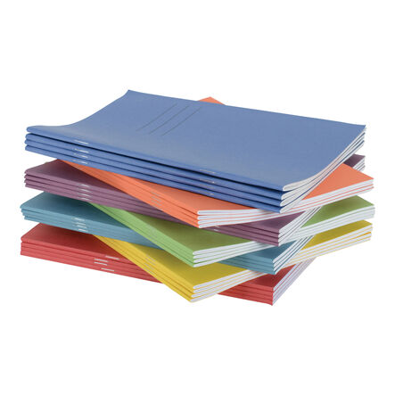 9\'\'x7\'\' Exercise Book 8mm Ruled Margin 64pg 50pk  hi\-res