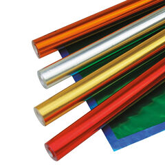Metal Foil Paper Rolls Assorted 500mmx4.5m 6pk  hi-res