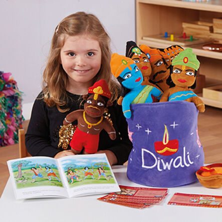 Washable Diwali Festival Story Basket 8pcs  hi\-res