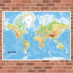 Outdoor World Map Playground Sign  hi-res