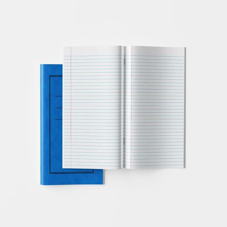 6.5\'\'x 4\'\' Exercise Book 8mm Ruled Blue 48pg 50pk  hi\-res