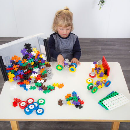 Interlocking Block Construction Vehicles Set  hi\-res