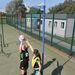 Freestanding Wheelaway Netball Posts 10mm Ring  hi\-res