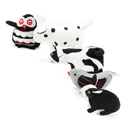TTS Black \x26 White Soft Baby Toys and Basket  hi\-res