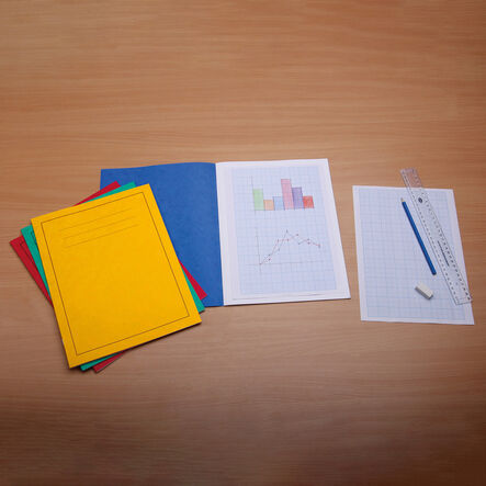 A4+ Exercise Book Plain 80pg Blue 50pk  hi\-res