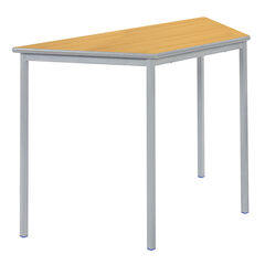 Fully Welded Tables Coloured Edge Trapezium  hi-res