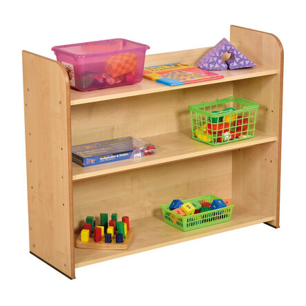 Profile Three Shelf Bookcase Maple H725 x W900 x D300mm  hi\-res