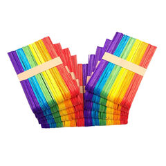 Jumbo Coloured Craft Sticks 500pk  hi-res