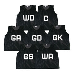 Junior Netball Mesh Training Bibs 7pk  hi-res