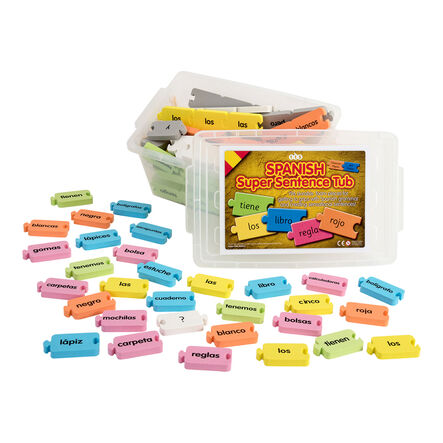 TTS Spanish Sentence Tub Classroom and Colours  hi\-res
