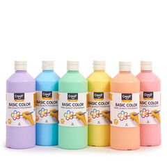 Creall Ready Mixed Paint Pastel Pack 500ml x 6pk  hi-res