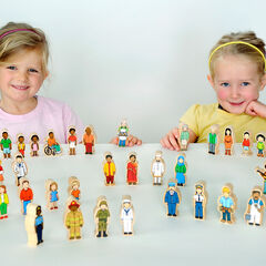 Small World Wooden Village People 42pk  hi-res