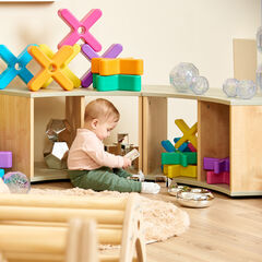TTS Elements Sage Toddler Low Curved Storage Unit  hi-res