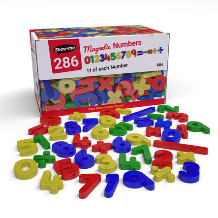 Show\-me Coloured Magnetic Numbers Classpack 286pcs  hi\-res