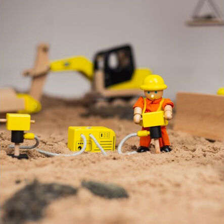 Small World Wooden Construction Site Set  hi\-res