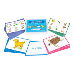 TTS French Animal Names Vocabulary Builder Activity Cards 46pk  hi-res