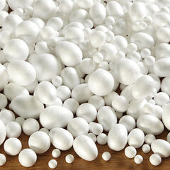 Assorted Polystyrene Balls and Eggs 550pk  hi-res