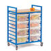 Large Trolley With Eight Lidded Trays Cool Blue H940mm  hi\-res