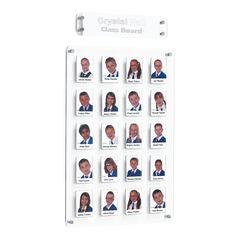 Crystal Wall Class and Staff Photo Display Boards  hi-res