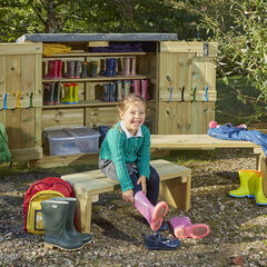 TTS Wooden Wellie Store & Benches  hi-res