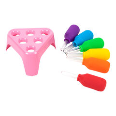 Giant Messy Play Pipettes with Stand 6pk  hi-res