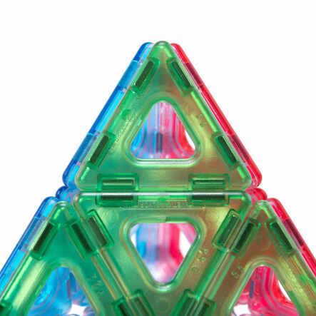 Translucent Magnetic Polydron 128pk  hi\-res
