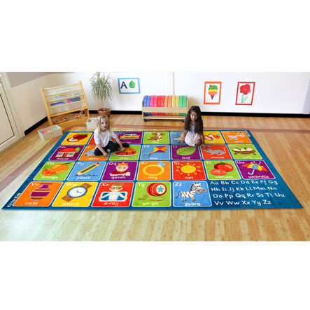 Large Blue Alphabet Carpet  hi\-res