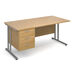 Maestro Three Drawer Rectangular Desks  hi\-res