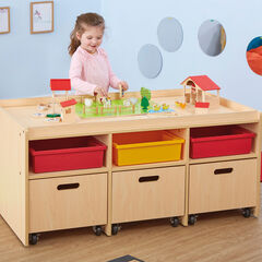 Wooden Play Table with Storage  hi-res